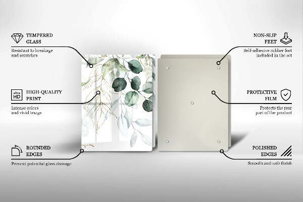 Tampa de parede do fogão a gás Plantas pintadas