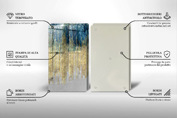 Tampa de parede do fogão a gás Abstração de design