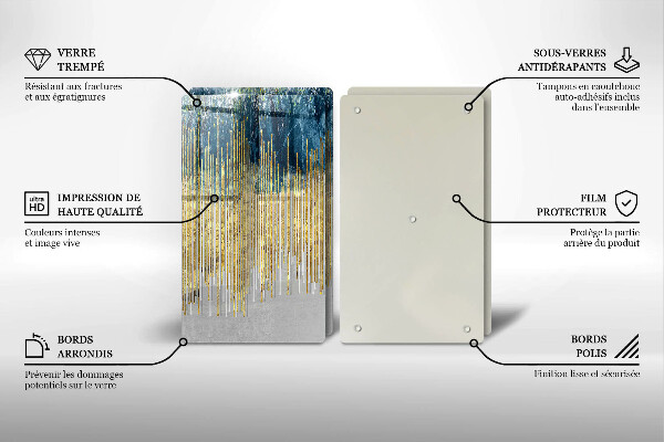 Tampa de parede do fogão a gás Abstração de design