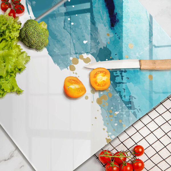 Cobertura de parede do fogão a gás Manchas azuis