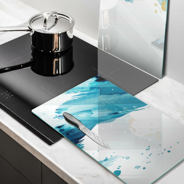 Cobertura de parede do fogão a gás Manchas azuis