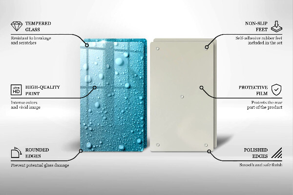 Proteção de parede do fogão a gás Gotas de água