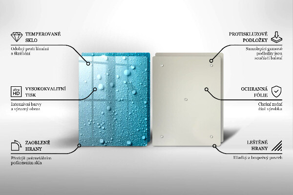 Proteção de parede do fogão a gás Gotas de água