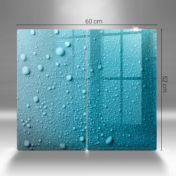 Proteção de parede do fogão a gás Gotas de água