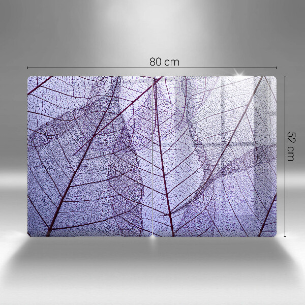 Proteção da parede na cozinha Folhas com nervuras