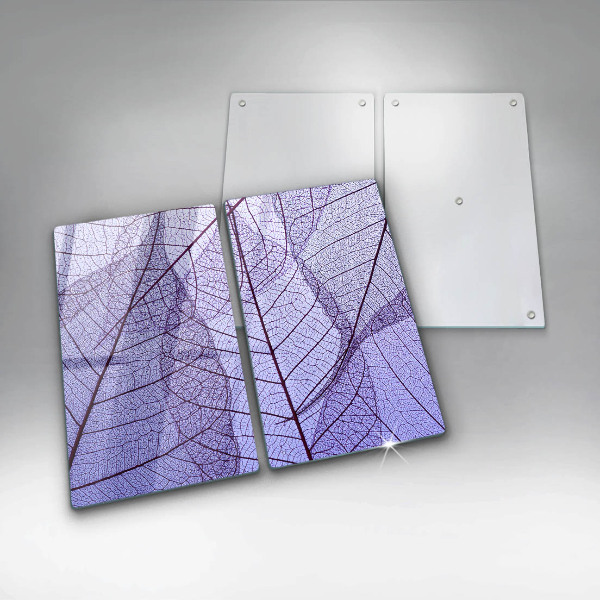 Proteção da parede na cozinha Folhas com nervuras