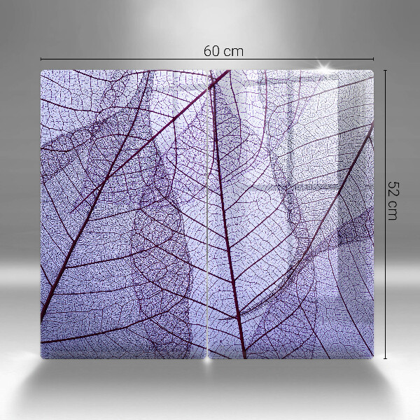 Proteção da parede na cozinha Folhas com nervuras