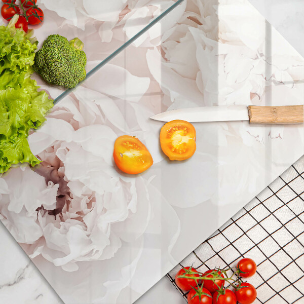 Tampa de parede do fogão a gás Peônias em tons pastel