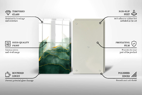 Tampa de parede do fogão a gás Abstração natureza