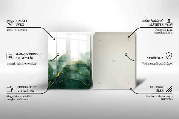 Tampa de parede do fogão a gás Abstração natureza