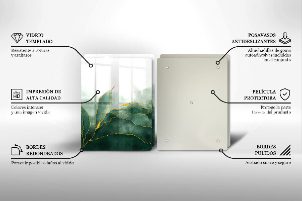 Tampa de parede do fogão a gás Abstração natureza