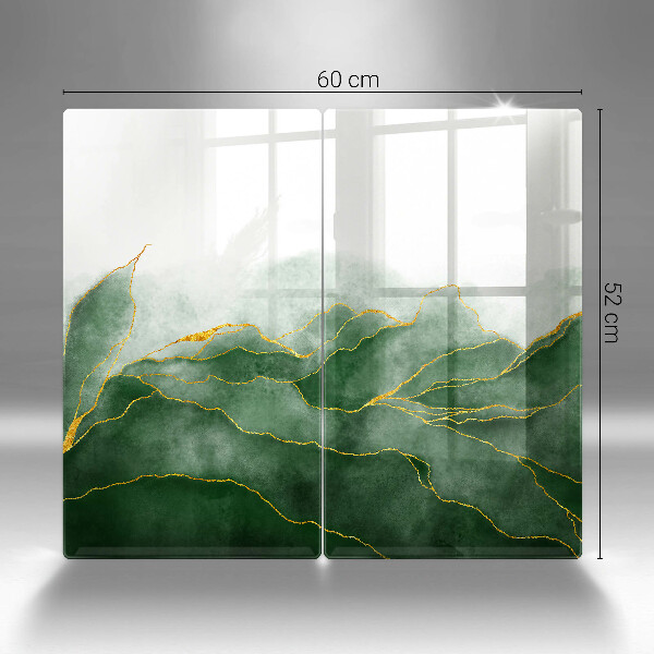 Tampa de parede do fogão a gás Abstração natureza