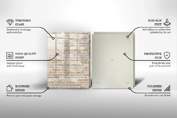 Tampa de parede do fogão a gás Parede de tijolos claros