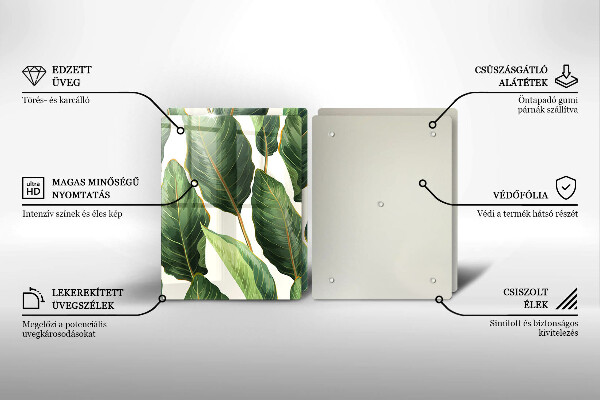 Tampa de parede do fogão a gás Folhas de bananeira