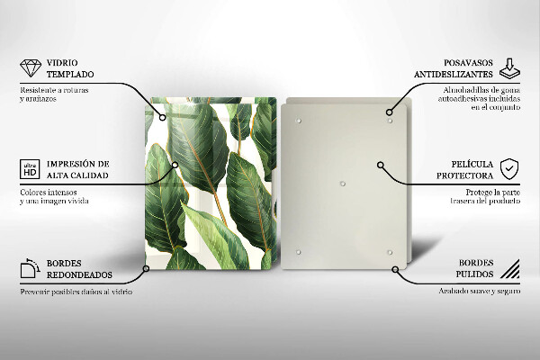 Tampa de parede do fogão a gás Folhas de bananeira