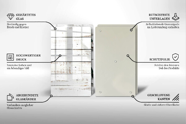 Tampa de parede do fogão a gás Tábuas antigas e folhas