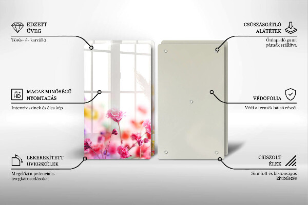 Tampa de parede do fogão a gás Prado de flores