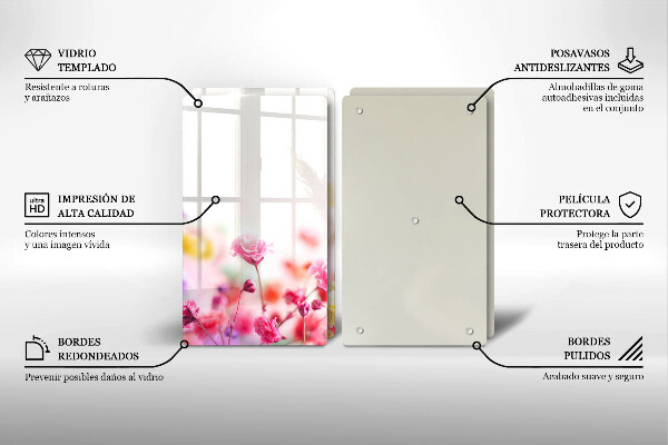 Tampa de parede do fogão a gás Prado de flores