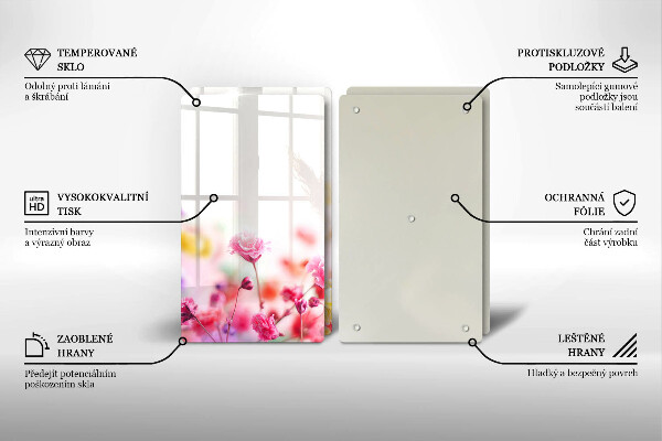 Tampa de parede do fogão a gás Prado de flores