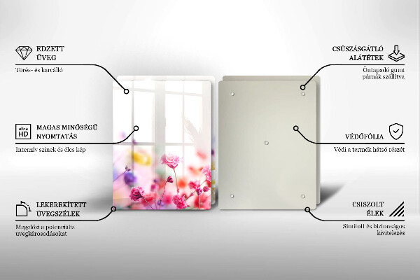 Tampa de parede do fogão a gás Prado de flores