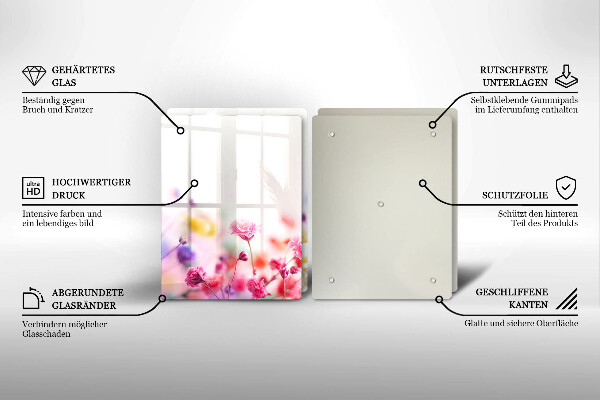 Tampa de parede do fogão a gás Prado de flores