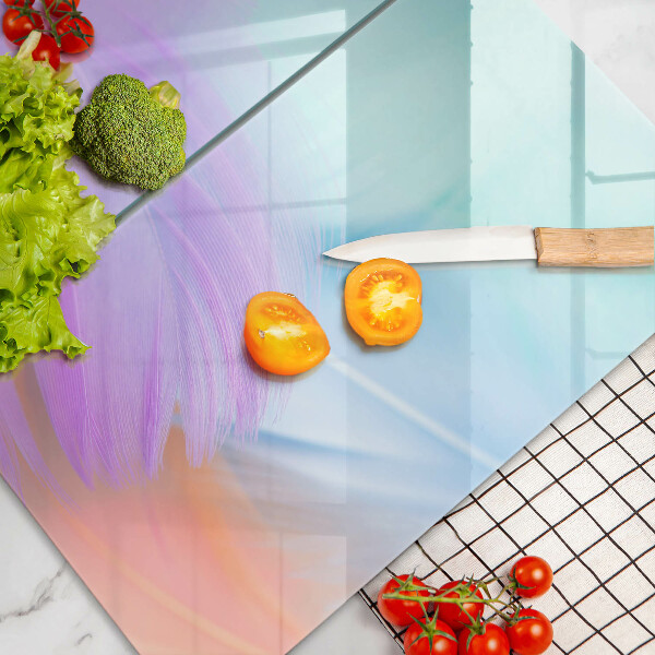 Tampa de parede do fogão a gás Penas em tons pastel