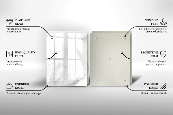 Tampa de parede do fogão a gás Mármore moderno