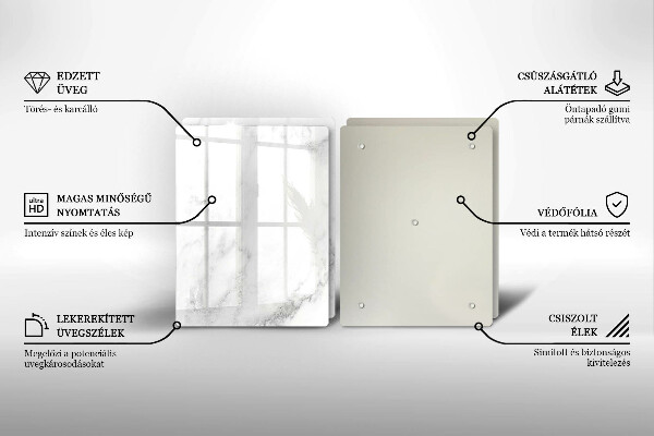 Tampa de parede do fogão a gás Mármore moderno