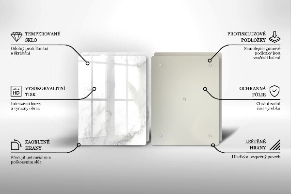 Tampa de parede do fogão a gás Mármore moderno