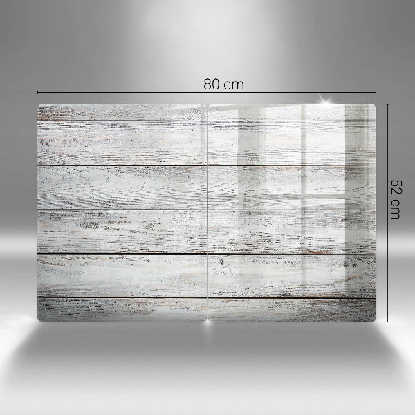 Tampa de parede do fogão a gás Tábuas de madeira claras