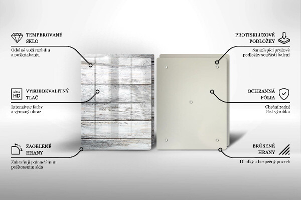 Tampa de parede do fogão a gás Tábuas de madeira claras
