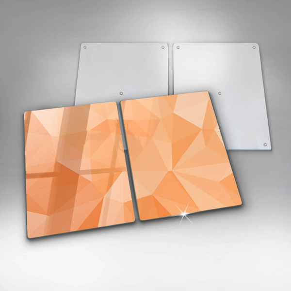 Tampa de parede do fogão a gás Fundo geométrico