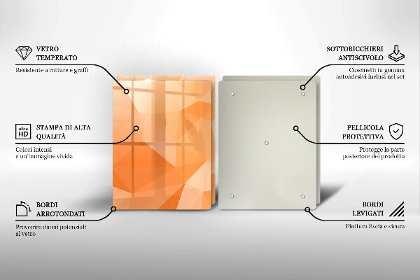 Tampa de parede do fogão a gás Fundo geométrico