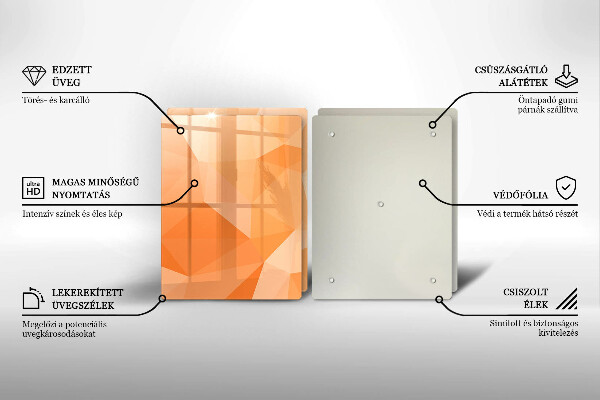Tampa de parede do fogão a gás Fundo geométrico