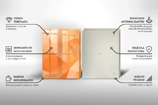 Tampa de parede do fogão a gás Fundo geométrico
