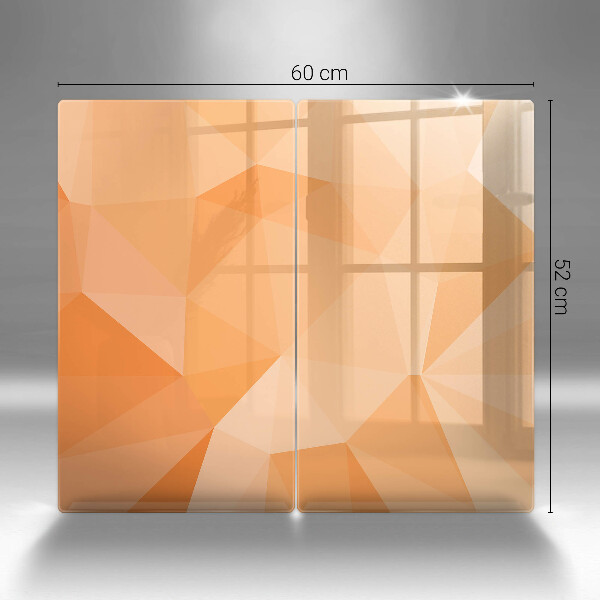 Tampa de parede do fogão a gás Fundo geométrico