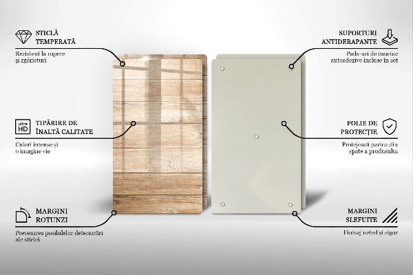 Tampa de parede do fogão a gás Tábuas de madeira
