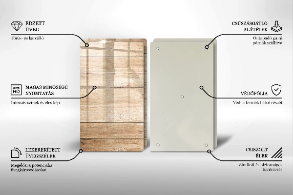 Tampa de parede do fogão a gás Tábuas de madeira