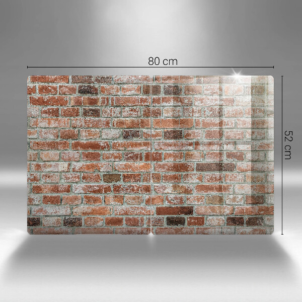 Tampa de parede do fogão a gás Parede de tijolos antigos