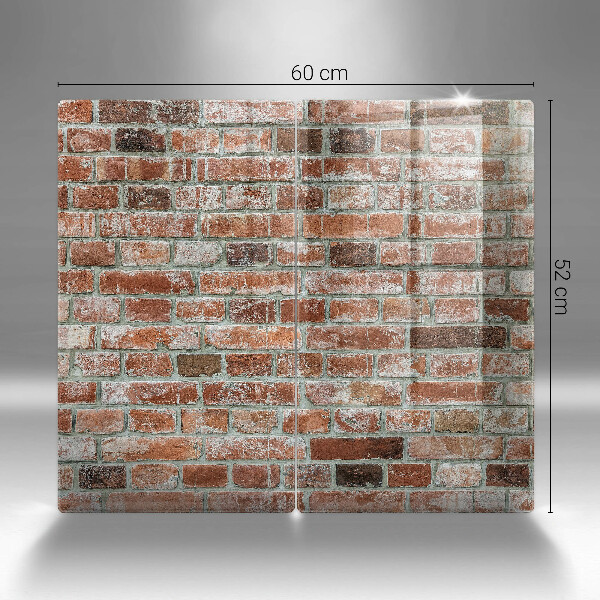 Tampa de parede do fogão a gás Parede de tijolos antigos