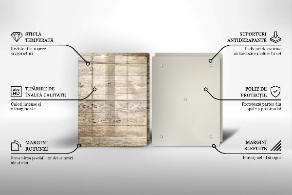 Tampa de parede do fogão a gás Tábuas de madeira