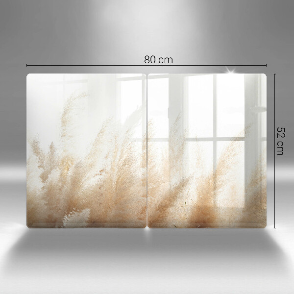 Tampa de parede do fogão a gás Grama dos pampas