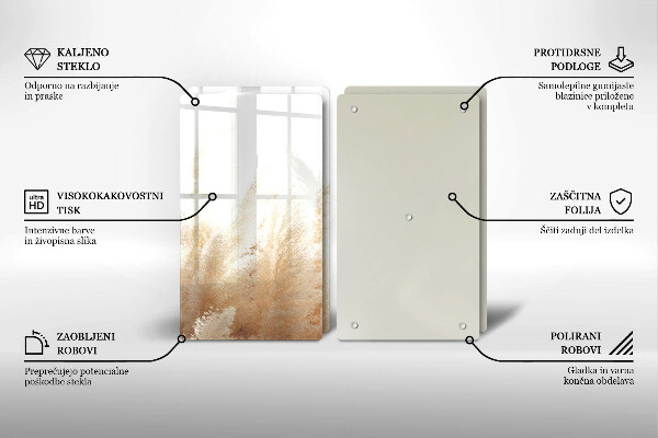 Tampa de parede do fogão a gás Grama dos pampas