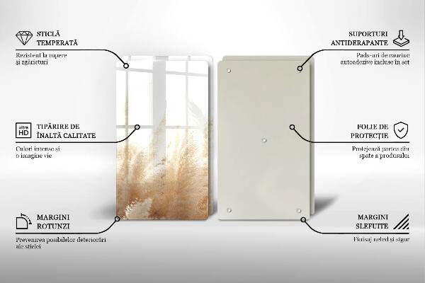 Tampa de parede do fogão a gás Grama dos pampas