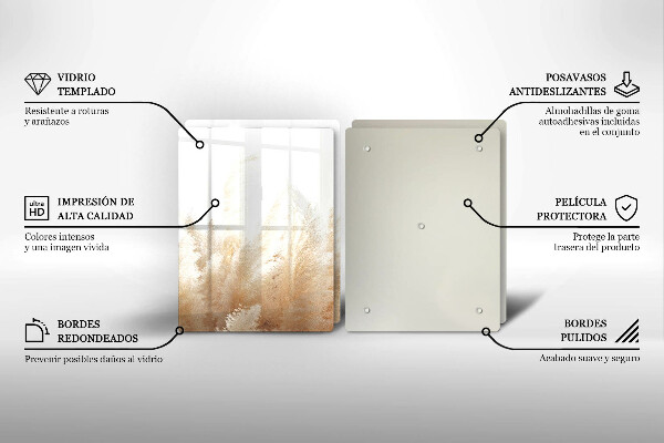 Tampa de parede do fogão a gás Grama dos pampas