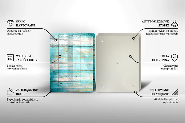Tampa de parede do fogão a gás Tábuas vintage de madeira