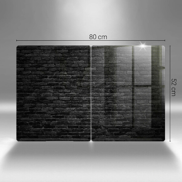 Tampa de parede do fogão a gás Parede de tijolos