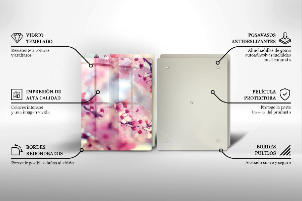 Tampa de parede do fogão a gás Natureza flores de macieira