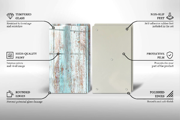 Tampa de parede do fogão a gás Tábuas vintage