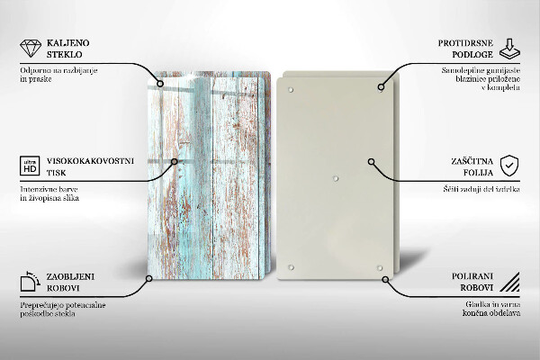 Tampa de parede do fogão a gás Tábuas vintage